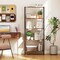 Costway 1/2 PCS 5-Tier Bookshelf Bookcase with Metal Frame & Dual Anti-Tipping Kits Storage Rack